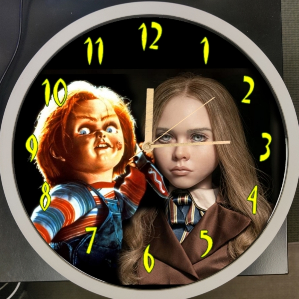 Chucky n Megan clock